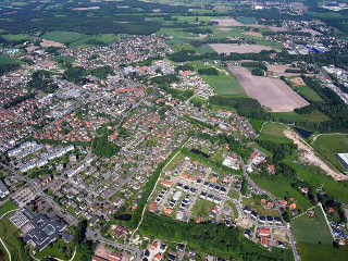 シュタインハーゲン市の航空写真